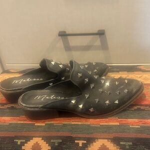Matisse Black Studded Mules